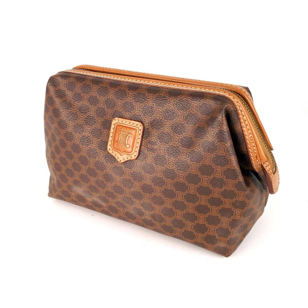 Celine Pouch Brown Macadam Pattern - image 2